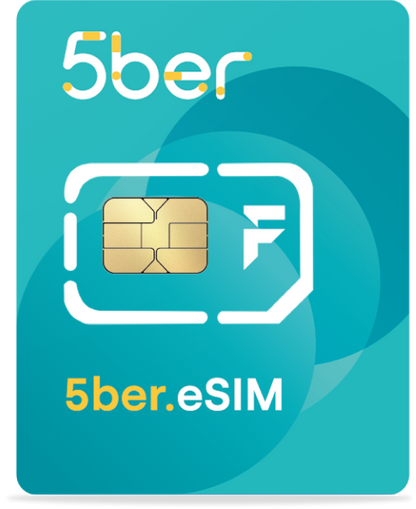 5ber实体手机卡，最多可储存15张eSIM，把eSIM变成实体SIM卡，让不支持eSIM的手机也能用上eSIM（2件9折，5件8折）