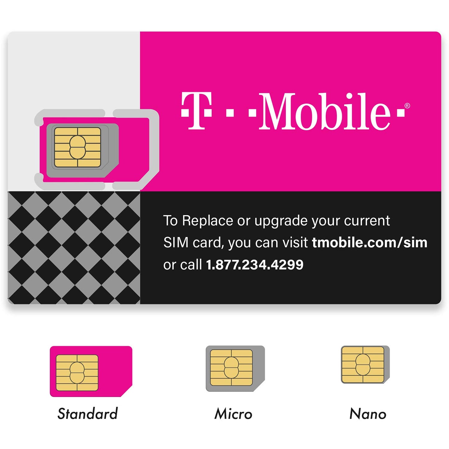 T-Mobile原生Sim卡，全新未激活，月租10美元，1000条短信，1000分钟通话，可改套餐，可改eSIM，现货顺丰速发