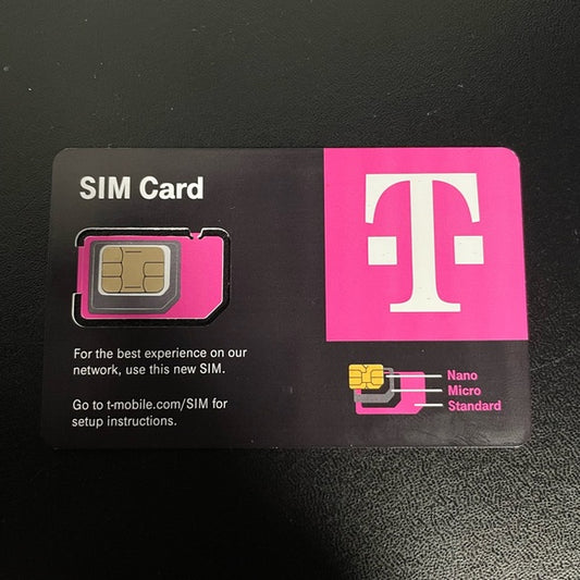 T-Mobile原生Sim卡，月租10美元，1000条短信，1000分钟通话，可改套餐，可改eSIM