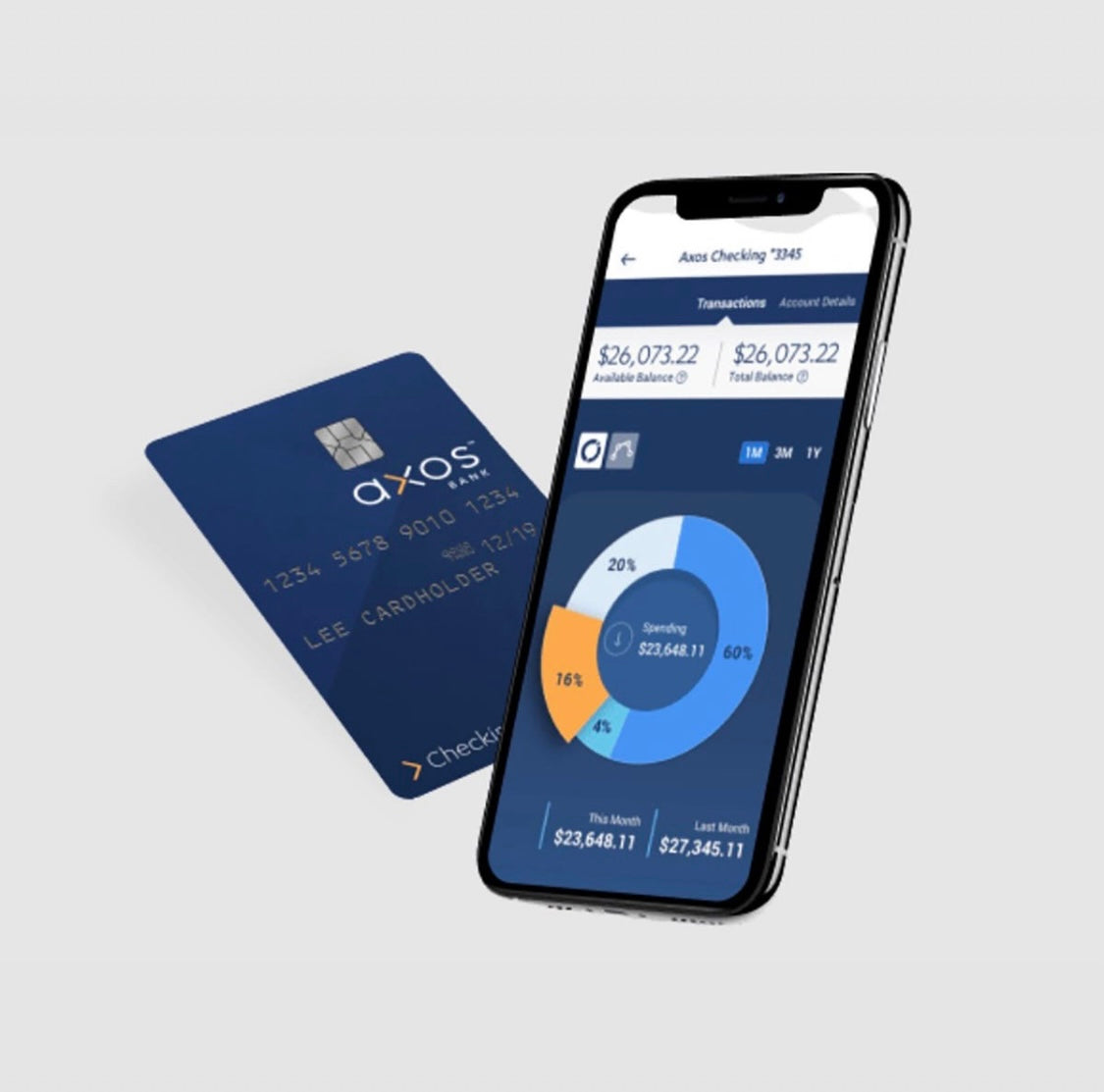 AXOS US Bank account opening, no account management fees, no transfer fees, including checking account + online banking / mobile banking + physical debit card